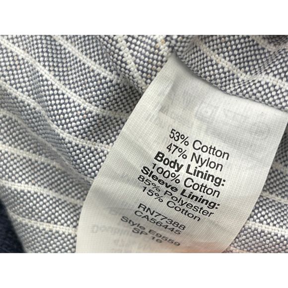 J. Crew Jacket Men Medium Blue Nylon Bomber Style Lightweight Full Zip‎ - Picture 11 of 12